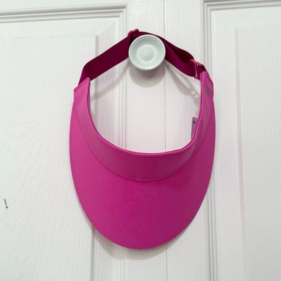 NWT Women Fast Paced Wide Band Running Visor Pow Pink One Size - Picture 6 of 7